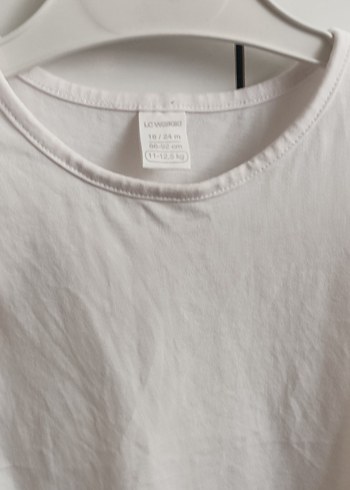 Kız Çocuk Beyaz Dantelli Kısa Kollu Tişört - Görsel 2