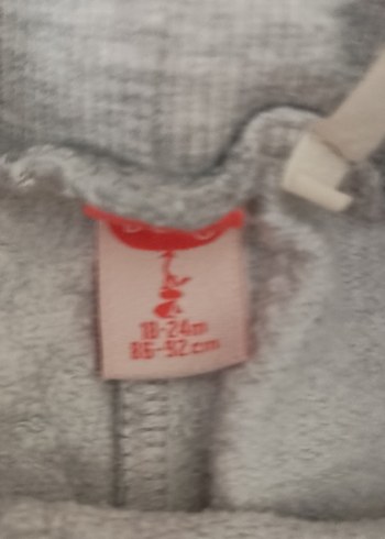 Kız Çocuk Gri Nakışlı Sweatpant - Görsel 2