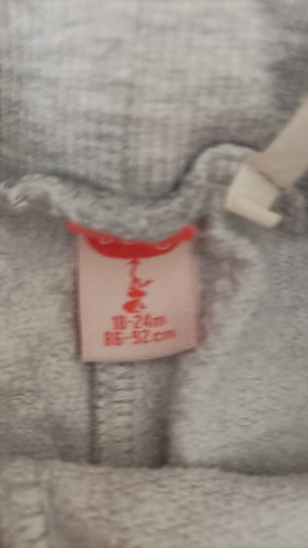 Kız Çocuk Gri Nakışlı Sweatpant - Görsel 2