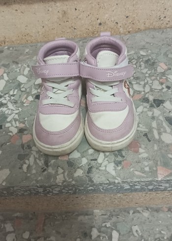 Kız Çocuk Pembe Baskılı Cırt Cırtlı Spor Ayakkabı - Görsel 2