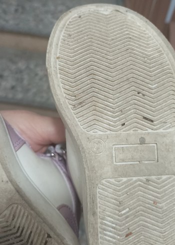 Kız Çocuk Pembe Baskılı Cırt Cırtlı Spor Ayakkabı - Görsel 3