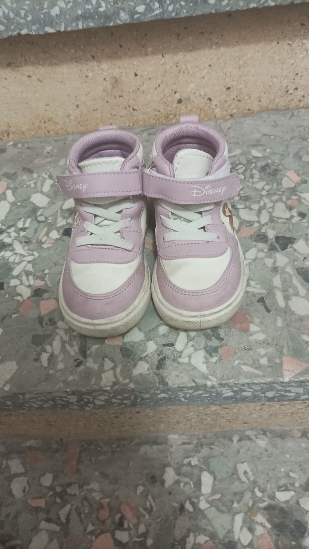 Kız Çocuk Pembe Baskılı Cırt Cırtlı Spor Ayakkabı - Görsel 2