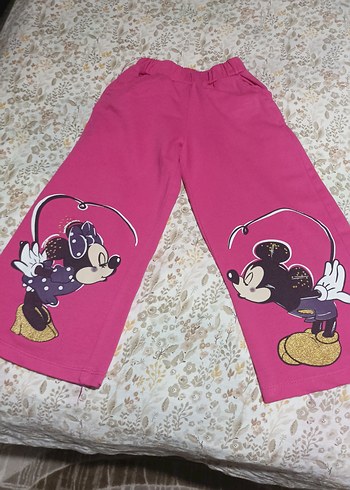 Kız Çocuk Pembe Desenli Rahat eşofman - Görsel 2