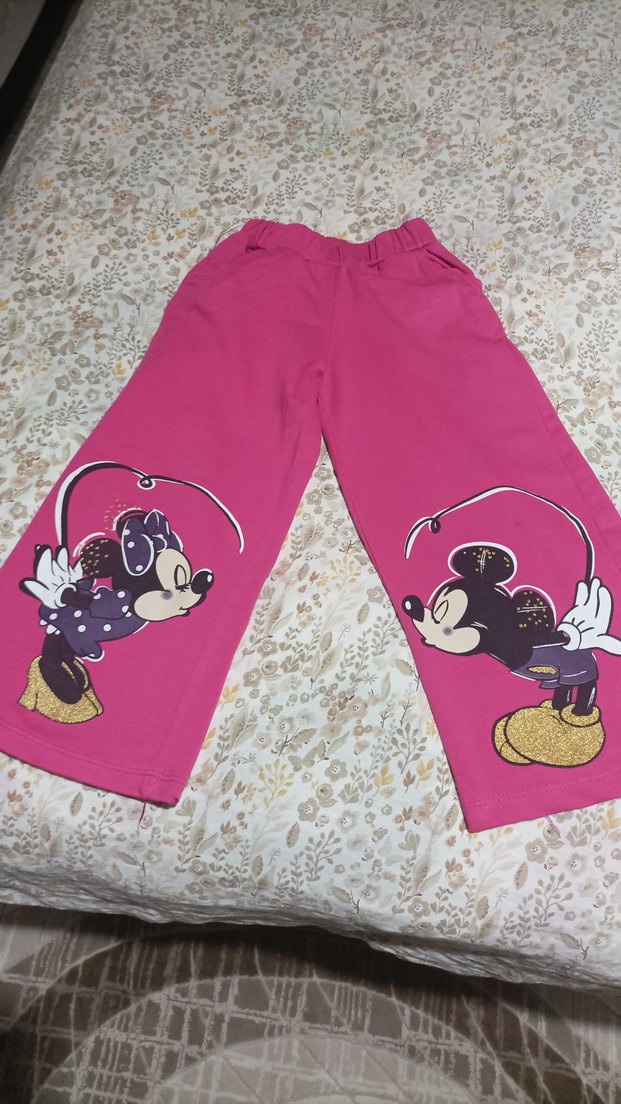 Kız Çocuk Pembe Desenli Rahat eşofman - Görsel 2