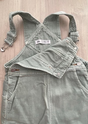 Gri Kot Erkek Çocuk Askılı Şort - Görsel 4