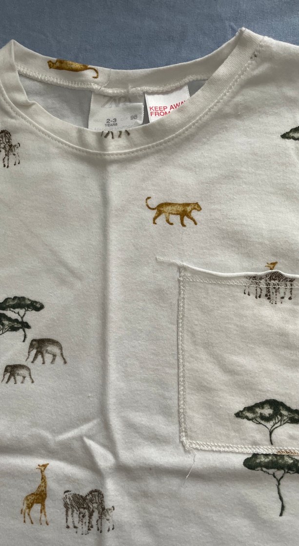 Beyaz Baskılı Erkek Çocuk Tişört - Görsel 2