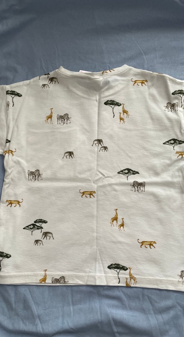 Beyaz Baskılı Erkek Çocuk Tişört - Görsel 3