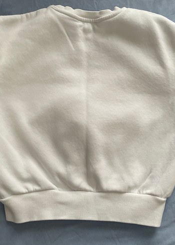 Mavi Baskılı Beyaz çocuk Sweatshirt - Görsel 2