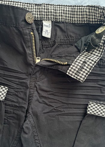 Erkek Çocuk Siyah Pilili Denim Pantolon - Görsel 3