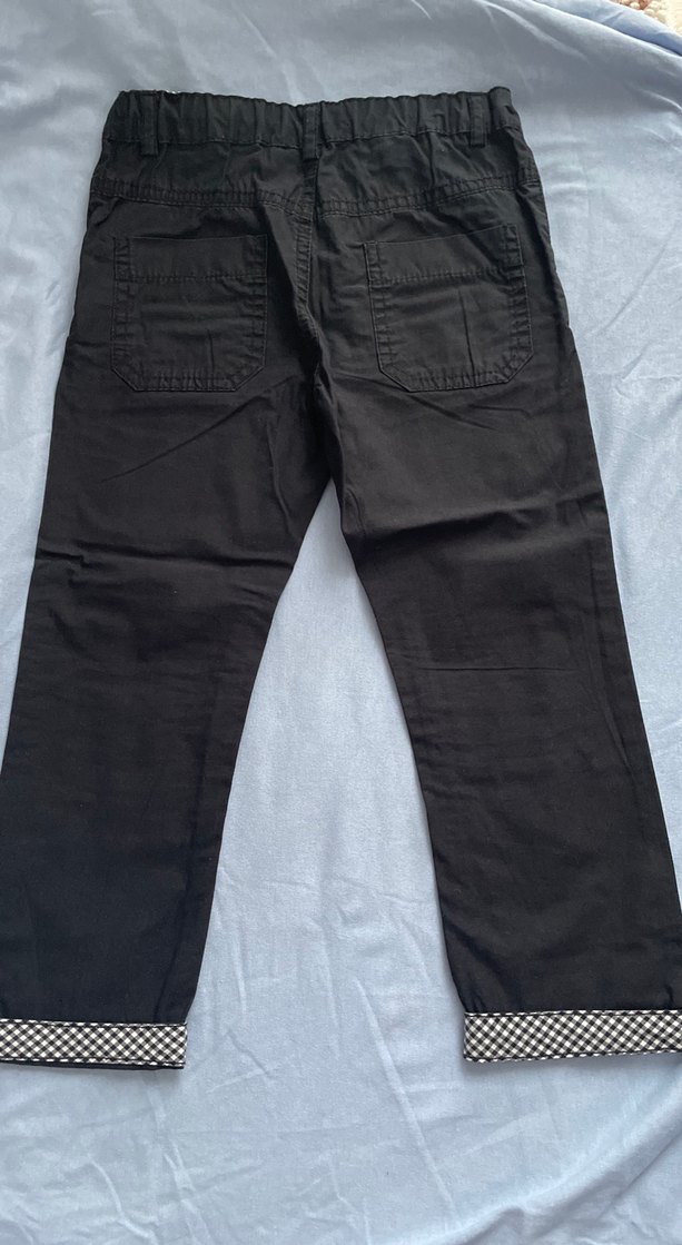 Erkek Çocuk Siyah Pilili Denim Pantolon - Görsel 2