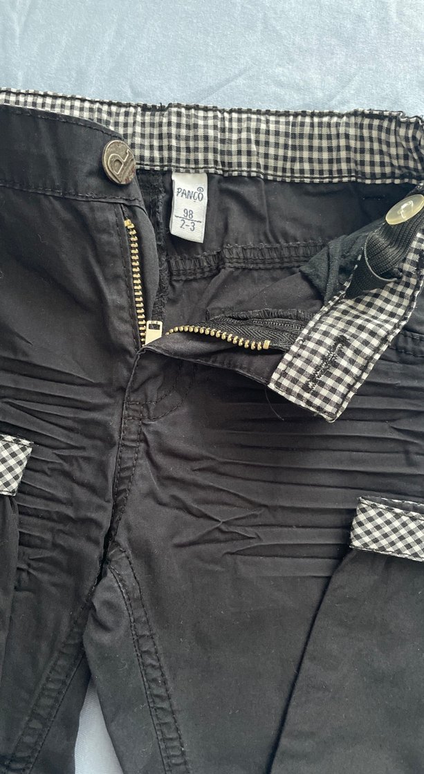 Erkek Çocuk Siyah Pilili Denim Pantolon - Görsel 3