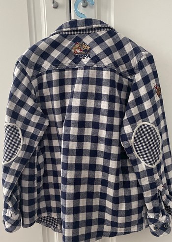 Erkek Çocuk Gri Kareli Uzun Kollu Gömlek - Görsel 2