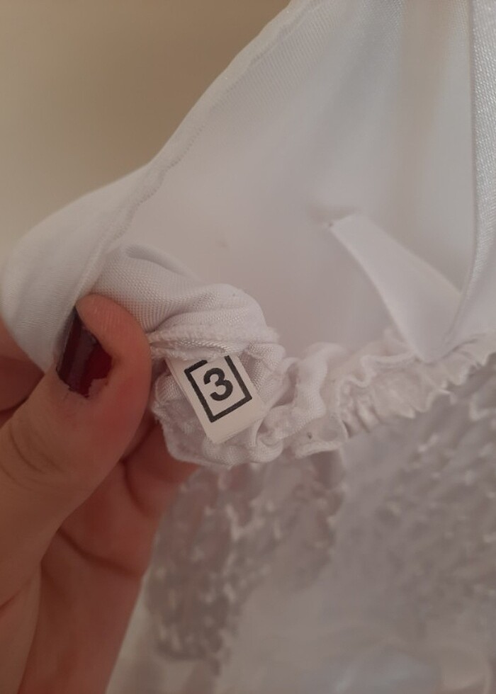 Beyaz çocuk gelinlik - Görsel 5