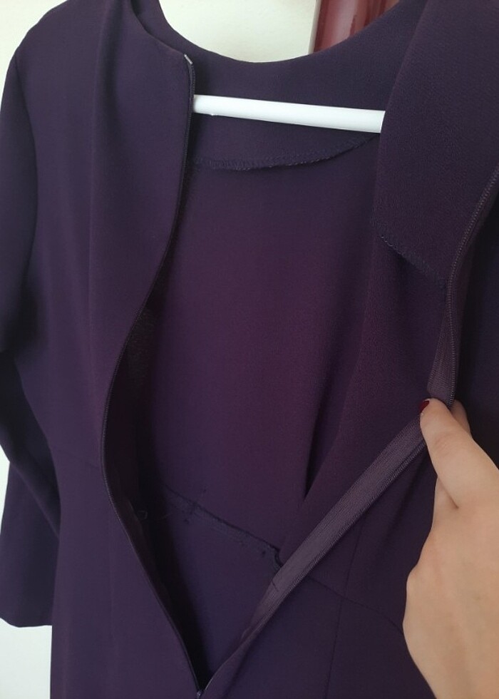 Kadın mor elbise - Görsel 5