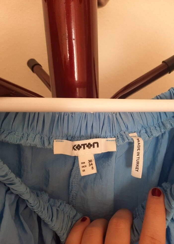 Mavi balon yazlık elbise - Görsel 4