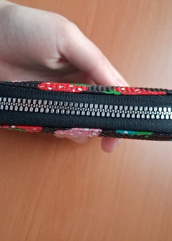 Çilek desenli cüzdan - Görsel 3