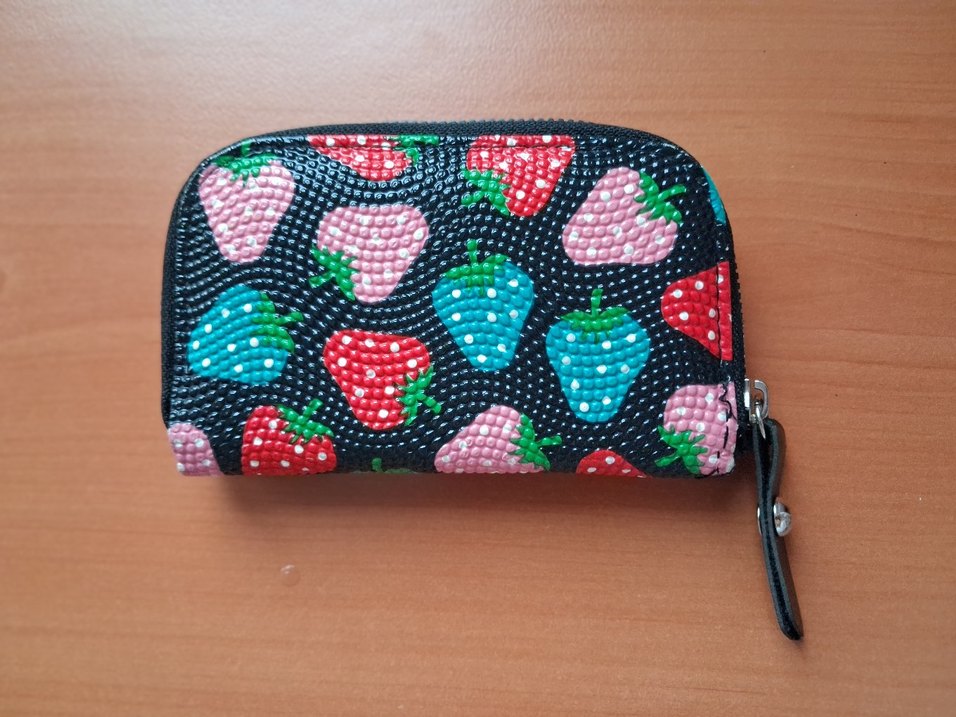 Çilek desenli cüzdan - Görsel 2