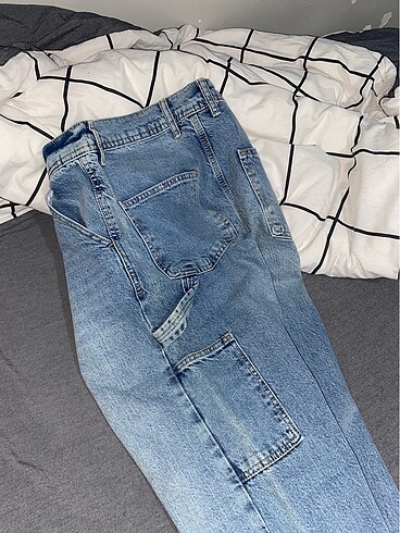 29 Beden mavi Renk flaw wear baggy kot jean
