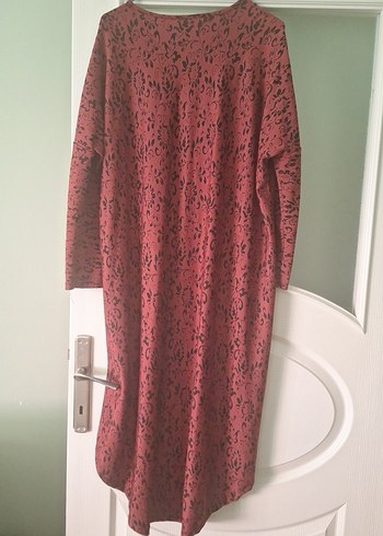 Bordo Uzun Kollu Fermuarlı Kadın tunik - Görsel 3