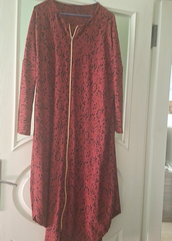 Bordo Uzun Kollu Fermuarlı Kadın tunik - Görsel 2