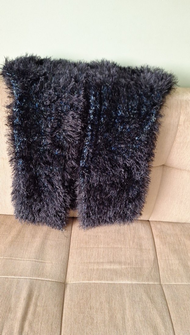 Kürk Detaylı yelek el örgüsü - Görsel 3