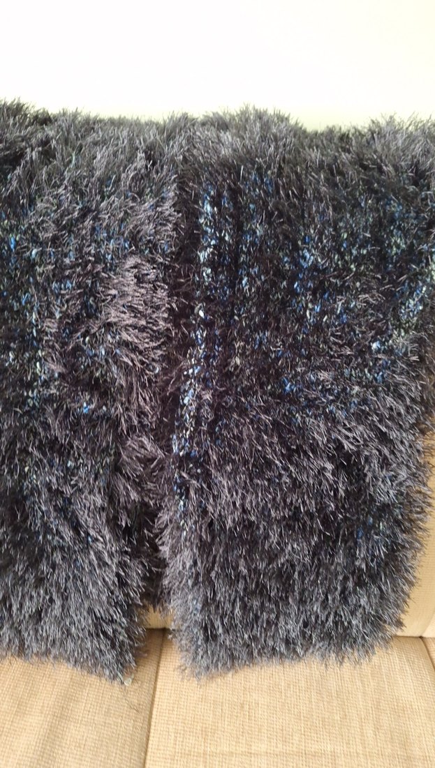 Kürk Detaylı yelek el örgüsü - Görsel 2