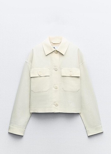 Zara Keten Karışımlı Ceket