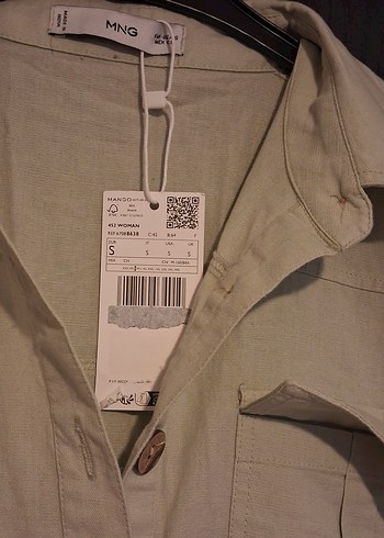 Keten Şortlu Tulum - Görsel 3