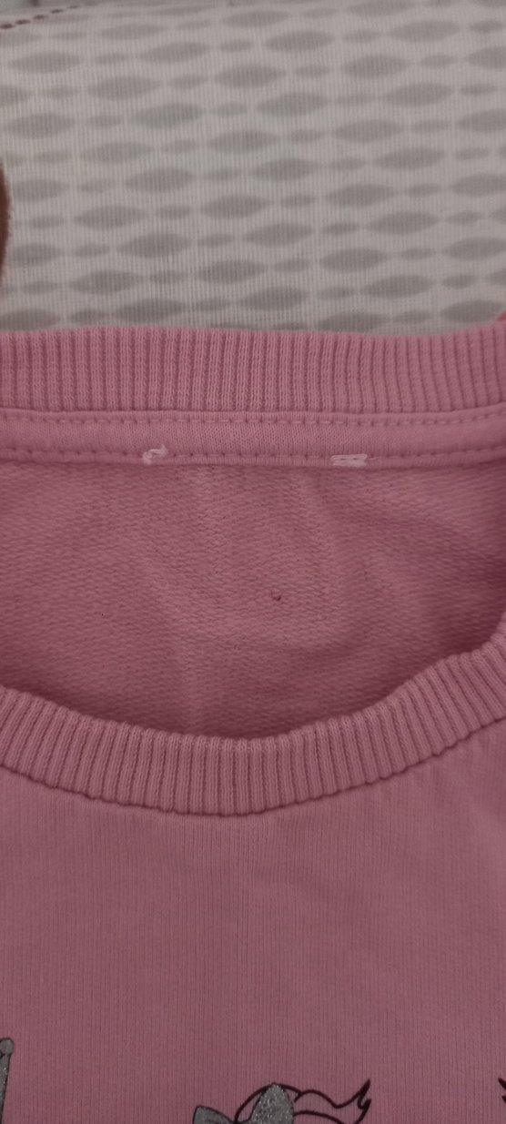 Kız Çocuk Pembe Baskılı Kısa Kollu Sweatshirt - Görsel 3