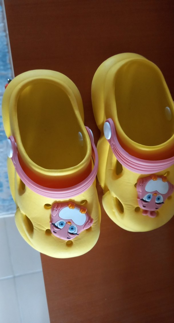 Sarı Leopar Desenli Kız Terliği - Görsel 2