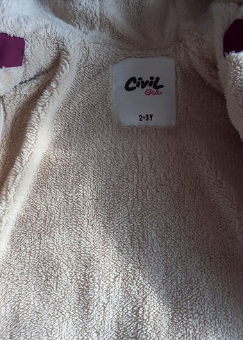 Kız Çocuk Renkli Kapüşonlu Fermuarlı Mont - Görsel 4