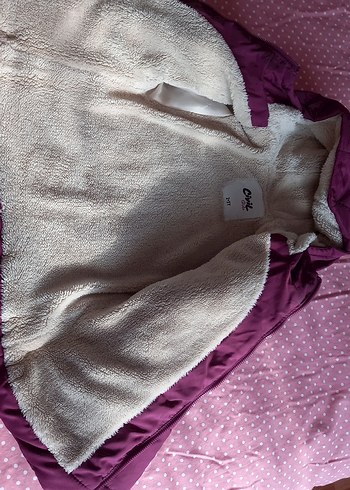 Kız Çocuk Renkli Kapüşonlu Fermuarlı Mont - Görsel 3