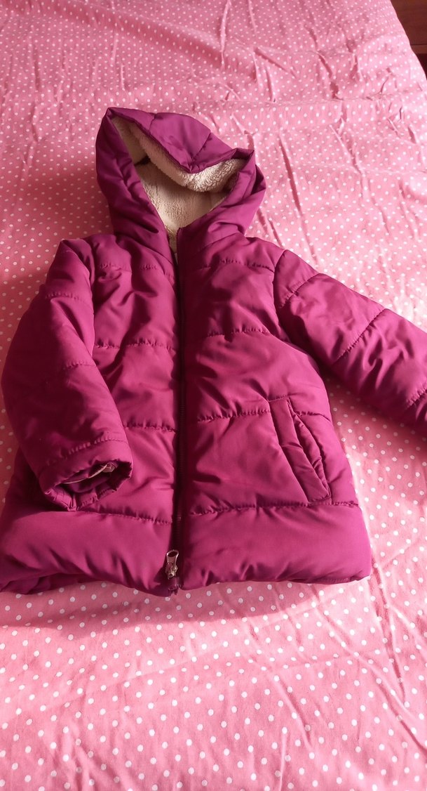 Kız Çocuk Renkli Kapüşonlu Fermuarlı Mont - Görsel 2