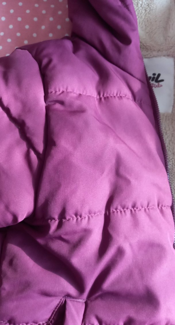 Kız Çocuk Renkli Kapüşonlu Fermuarlı Mont - Görsel 5