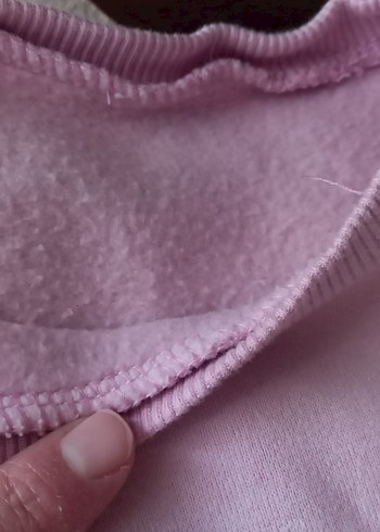 Kız Çocuk Pembe Uzun Kollu Sweatshirt - Görsel 3