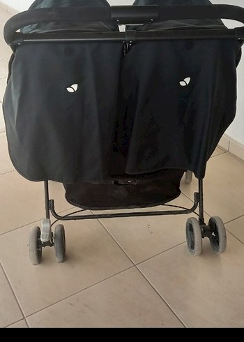 Mor Çiftli Bebek Arabası( ikiz bebekler için) - Görsel 4