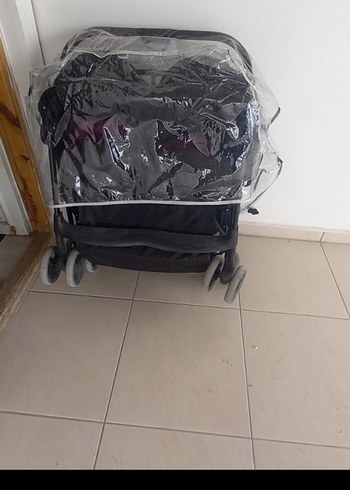 Mor Çiftli Bebek Arabası( ikiz bebekler için) - Görsel 3