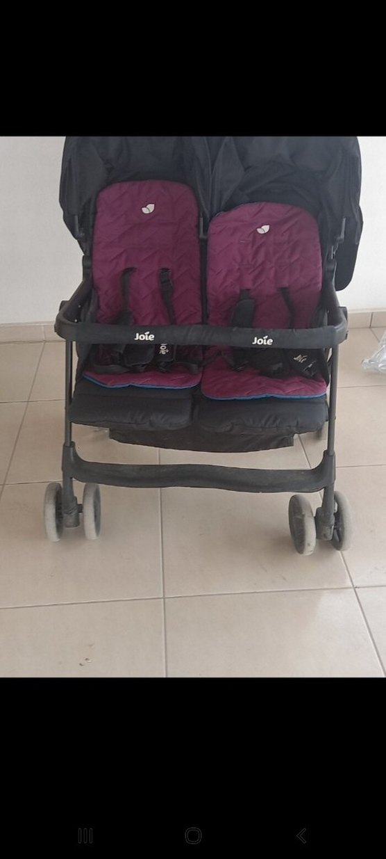 Mor Çiftli Bebek Arabası( ikiz bebekler için) - Görsel 5