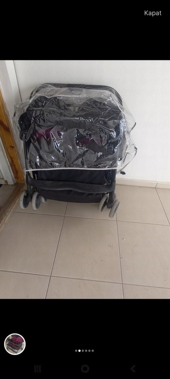 Mor Çiftli Bebek Arabası( ikiz bebekler için) - Görsel 3