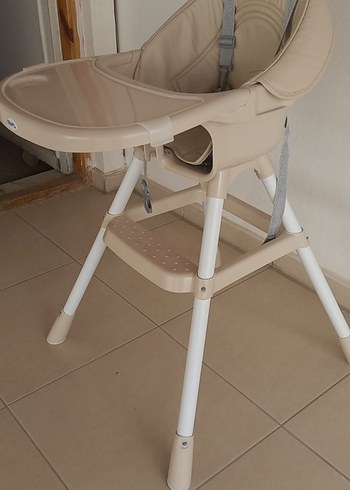 Bej Pastel Renkli Yüksek Sandalye - Görsel 2