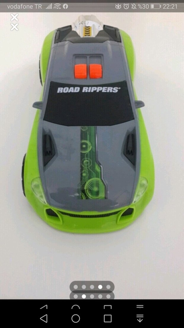 Renkli Yeşil Oyuncak Araba - Görsel 2