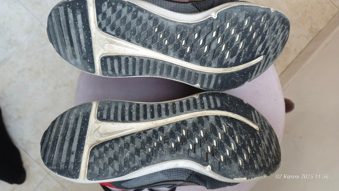 Gri Erkek Spor Ayakkabı Bağcıkları - Görsel 2