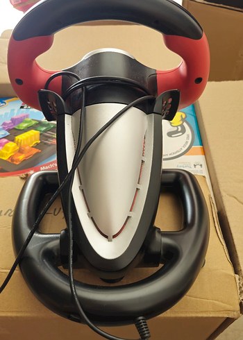 Snopy Renkli Kırmızı Oyun Direksiyonu - Görsel 2