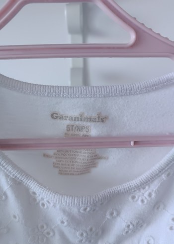 Diğer Kız Çocuk Beyaz Pamuklu güpürlü tshirt