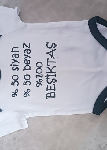 Beşiktaş Beşiktaş Baskılı Bebek Kolsuz Body