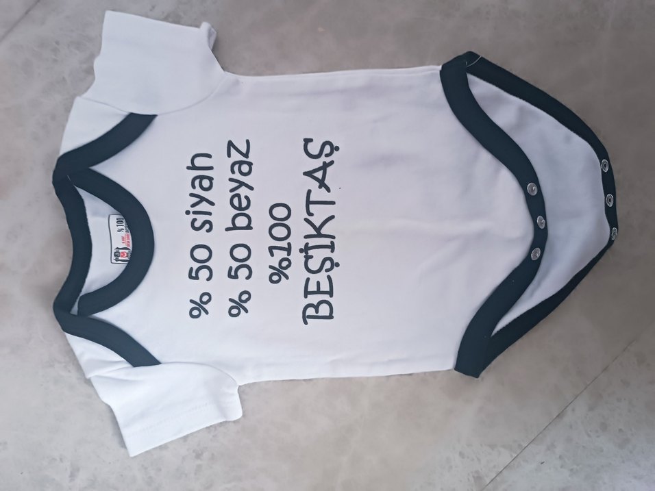 Beşiktaş Baskılı Bebek Kolsuz Body - Görsel 2
