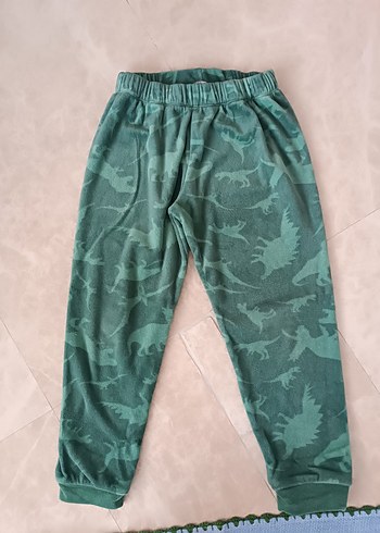 7 Yaş Beden yeşil Renk polar erkek çocuk pijama