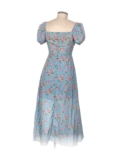 m Beden Vintage Love Uzun Elbise %70 İndirimli.