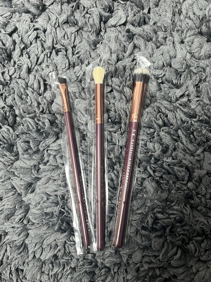 Bordo Makyaj Fırçası Seti - Görsel 2
