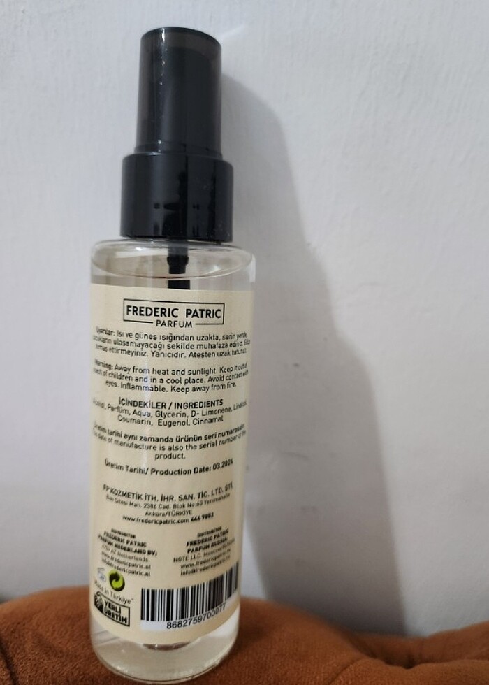 Frederic Patrik kolonyağı - Görsel 4